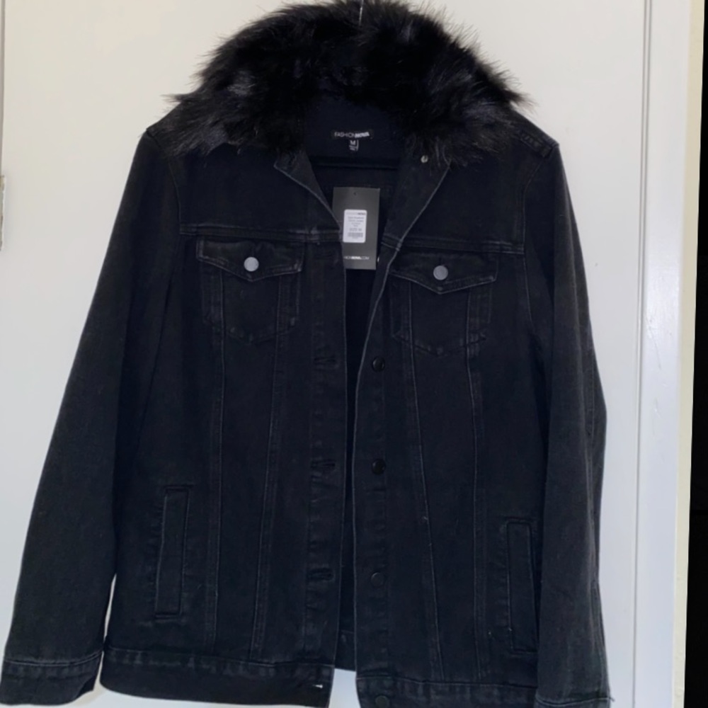Black jean jacket